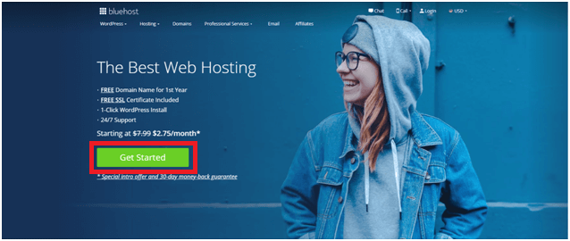 Bluehost-home-page