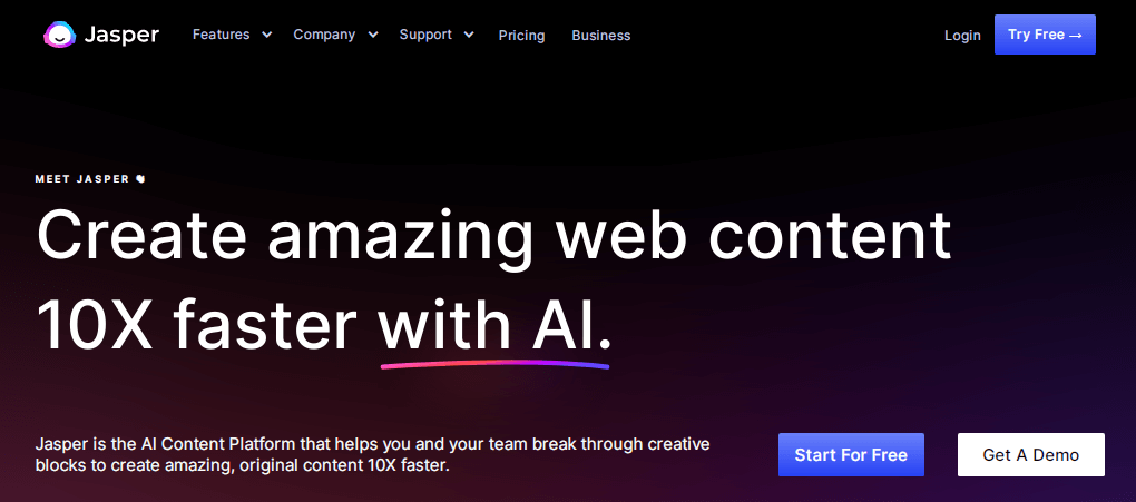 AI-content-platform-Jasper