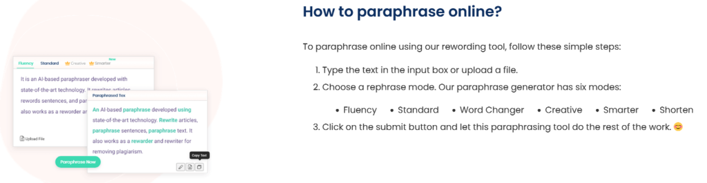 Paraphraser.io-User-Experience